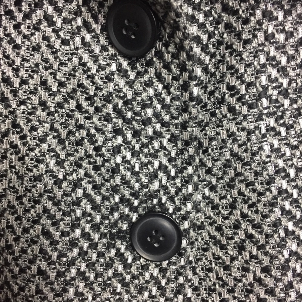 Bill Blass/ 3/4 Sleeve Two Button Swing Coat Sz L - Picture 3 of 7